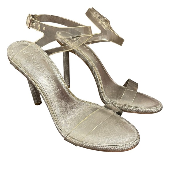 Gianni Bini Karina Bling Clear Strappy Heels Women's size 7.5 - Picture 2 of 11